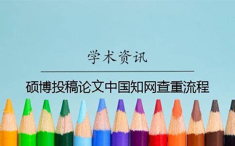 碩博投稿論文中國知網查重流程